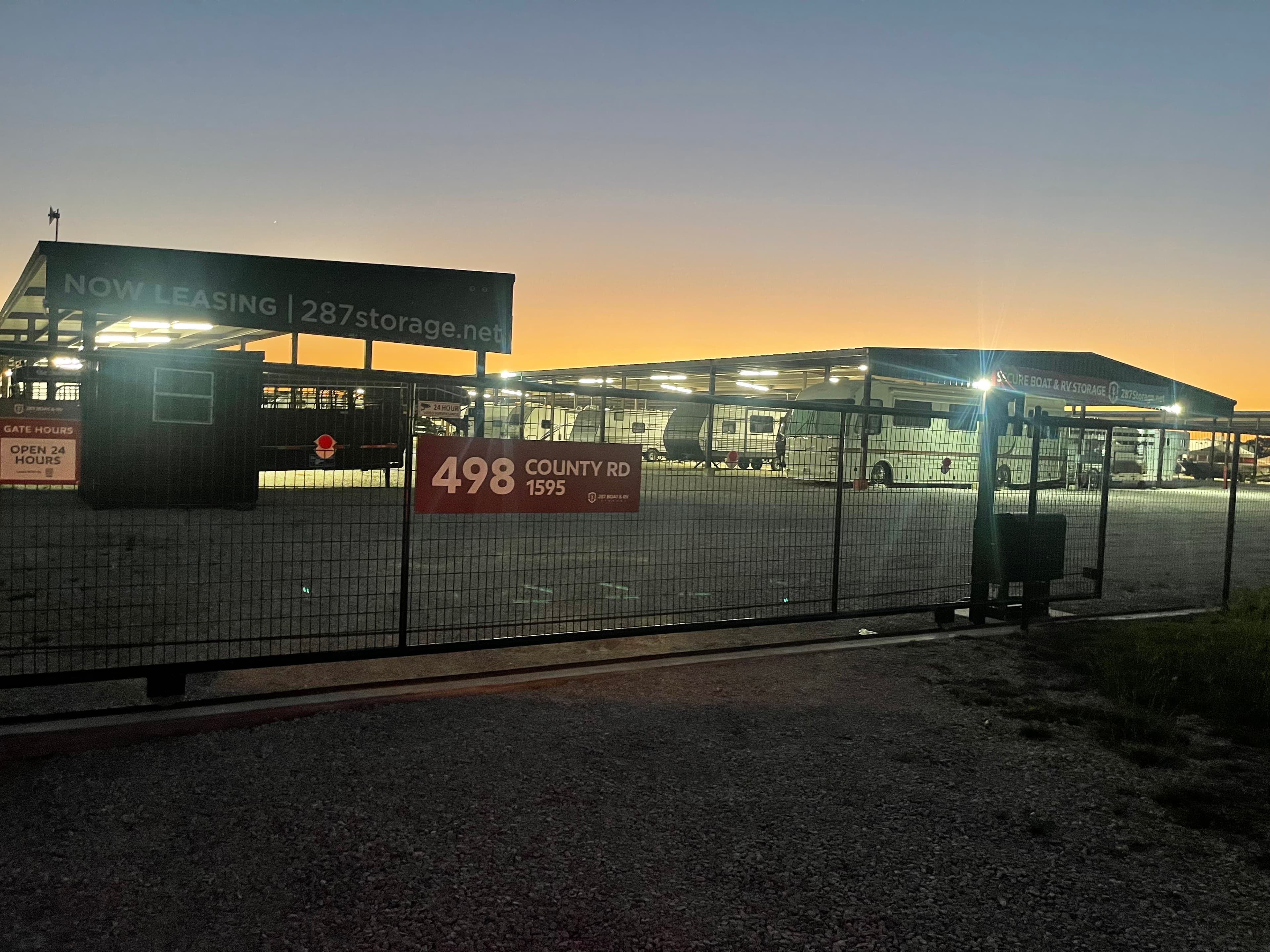 287 Storage facility at dusk